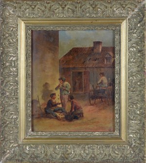 Andrzej MALINOWSKI (1855-1917), Scena rodzajowa - Zabawy chłopców