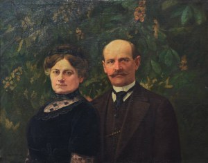 Stefan Witold MATEJKO (1871-1933), Portret małżeński, 1917