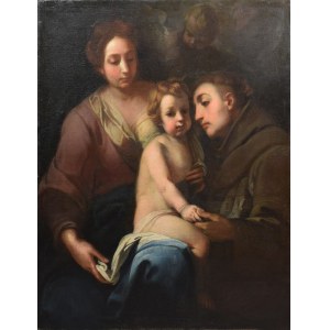 Malarz nieokreślony, 2 ćw. XVI w., Matka Boża z Dzieciątkiem i św. Antonim