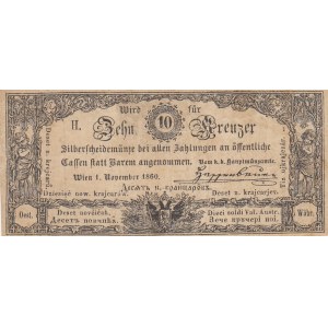 Austria 10 Kreutzer 1860