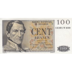Belgium 100 Francs 1959