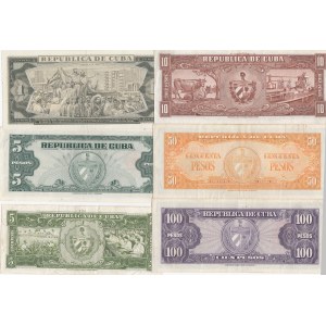 Cuba 1-100 Pesos 1958-61 (6)