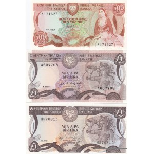 Cyprus 500 Mils & 1 Pound 1979-82 (2)