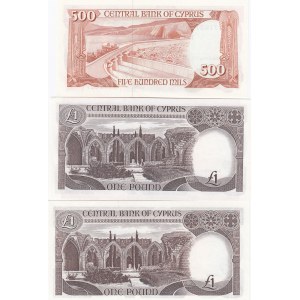 Cyprus 500 Mils & 1 Pound 1979-82 (2)
