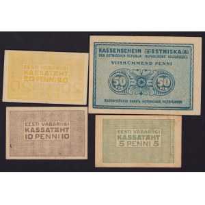 Lot of paper money: Estonia (4)