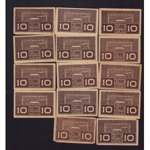 Lot of paper money: Estonia 10 penni (14)