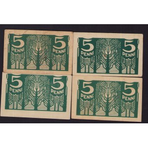 Lot of paper money: Estonia 5 penni (4)
