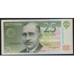 Estonia 25 krooni 1991 ZZ - Replacement note