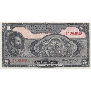 Ethiopia 5 Dollars 1945