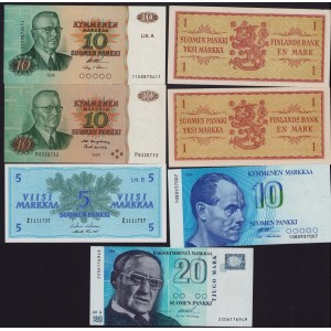 Lot of paper money: Finland (7)