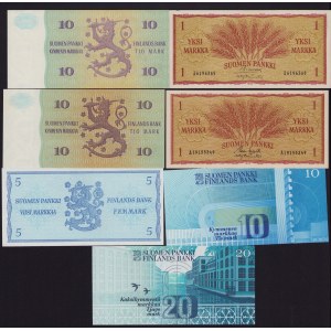 Lot of paper money: Finland (7)