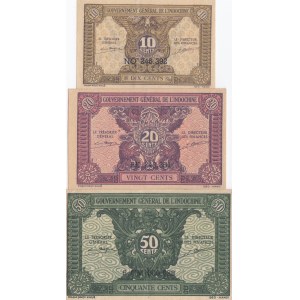 French Indochina 10, 20, 50 Cents 1942