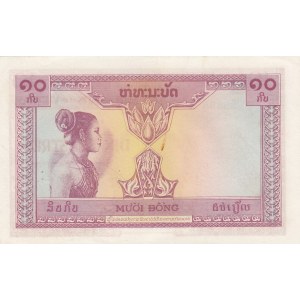 French Indochina 10 Piastres 1953