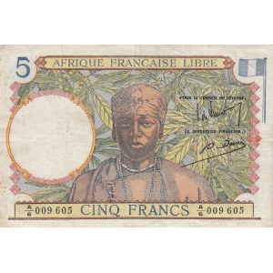 French Equatorial Africa 5 Francs 1941