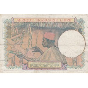 French Equatorial Africa 5 Francs 1941