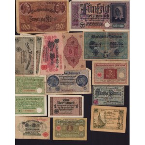 Lot of paper money: Germany (27)