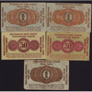 Lot of paper money: Germany, Posen 1916 (5)