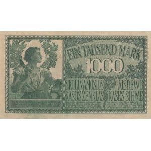 Germany, Lithuania Kowno (Kaunas) 1000 Mark 1918