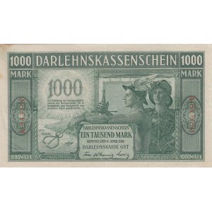 Germany, Lithuania Kowno (Kaunas) 1000 Mark 1918