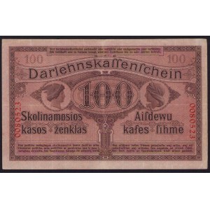 Germany, Lithuania, Kowno (Kaunas) 100 Mark 1918