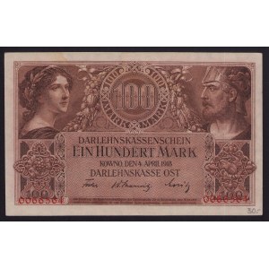 Germany, Lithuania, Kowno (Kaunas) 100 Mark 1918