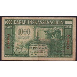 Germany, Lithuania, Kowno (Kaunas) 1000 Mark 1918