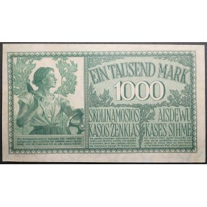 Germany, Lithuania, Kowno (Kaunas) 1000 Mark 1918