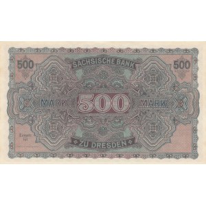 Germany 500 Mark 1922 Saxony