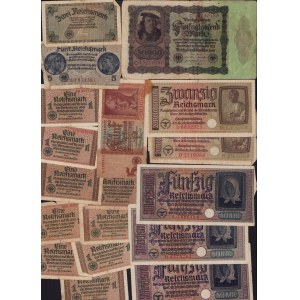 Lot of paper money: Germany (18)