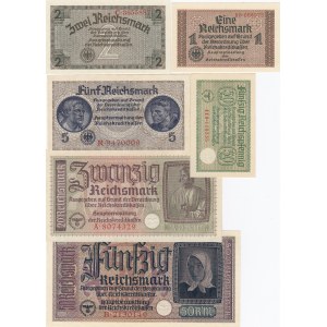 Germany 0,5-50 Reichsmark 1940-45 (6)