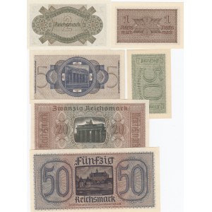 Germany 0,5-50 Reichsmark 1940-45 (6)