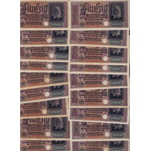 Lot of paper money: Germany 50 Reichsmark 1940-1945 (30)