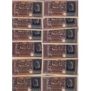Lot of paper money: Germany 50 Reichsmark 1940-1945 (30)