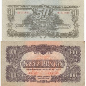 Hungary 50 & 100 Pengö 1944