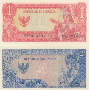 Indonesia 1 & 2 1/2 Rupiah 1964 (2)