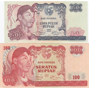 Indonesia 50 & 100 Rupiah 1968 (2)