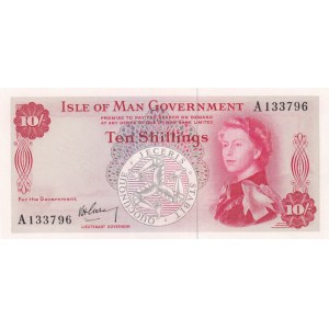 Isle of Man 10 Shillings 1961