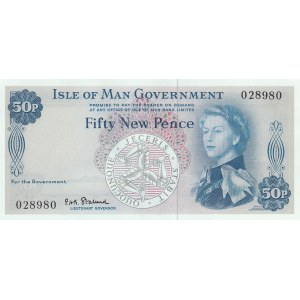 Isle of Man 50 New Pence 1971