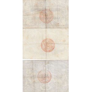 Italy 1,3,5 Lire 1848 (3) Moneta Patriotica