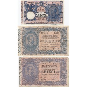 Italy 5 & 10 Lite 1888-1904 (3)