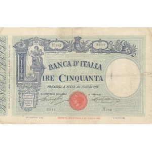 Italy 50 Lire 1927