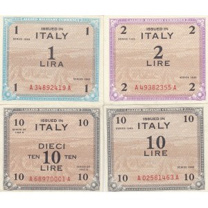 Italy 1,2,10 Lire 1943 (4)
