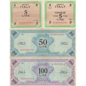 Italy 5,50,100 Lire 1943 (4)