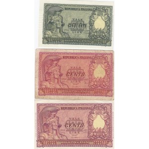 Italy 50 & 100 Lire 1951 (3)