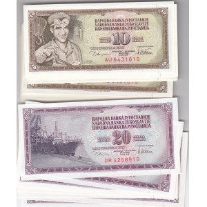 Yugoslavia 10 & 20 Dinar 1978 (67) 54 + 13