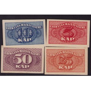 Lot of paper money: Latvia (4)