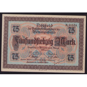 Lithuania, Memel 75 Mark 1922