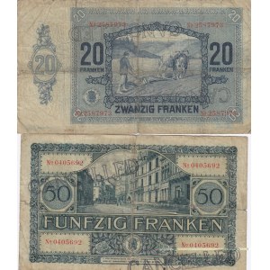 Luxembourgh 20 & 50 Francs 1929,32 (2)