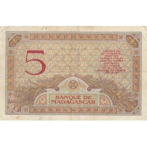 Madagascar 5 Francs 1937