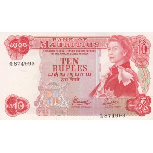Mauritius 10 Rupees 1967